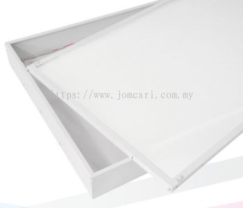 Surface Mounted Prismatic Diffuser with Hinged Frame Fitting