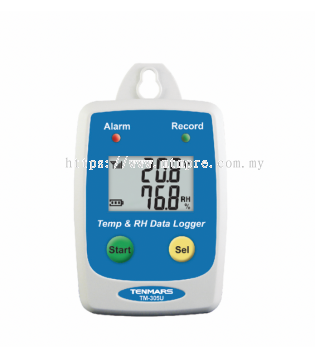 TENMARS TM-305U  Temperature & Humidity Datalogger