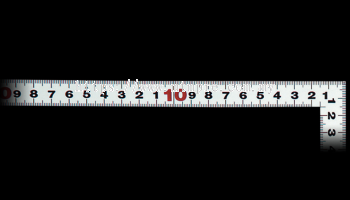 Shinwa 10044 / Flat Square, Silver, 50cm/1.5cm, Dual Scale
