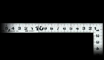 Shinwa 10037 / Flat Square, Silver, 15cm/5-inch scale