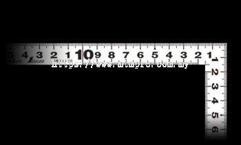 Shinwa 11170 / Flat Carpenter Ruler, White, 15cm, Same Size on Both Sides