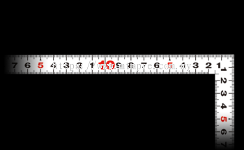 Shinwa 11181 / Flat Square White 50cm / 1 shaku 5 sun (combined scale)