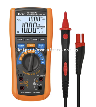 Vici VC1508PC Insulation Multimeter with Remote Control Test Lead, 1000V Megohmmeter for New Energy Vehicle Maintenance