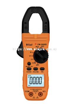 Vici CM-2000D 28mm clamp open, 400A, True RMS, NCV, Backlight, Clamp lighting function.