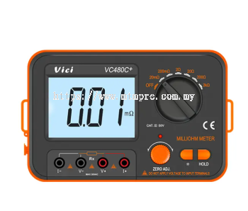 Vici VC480C+ Low Resistance Tester, 4 wires testing, Large 0.01m ohm to 2k ohm range, Accurately measure the contact resistance of conductors, electric heating elements and welding points.