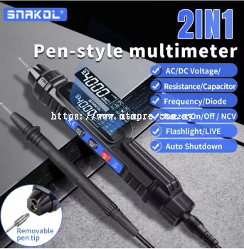 SNAKOL SK216B Mini Pen Type Digital Multimeter Professional 4000 Counts AC/DC Voltage Ohm Diode Capacitance Hz Meter Too