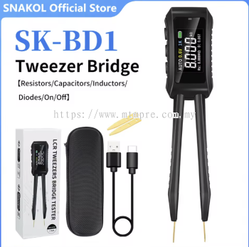 SNAKOL  SK-BD1 digital smart tweezer lcr smd eesr capacitance resistance tester