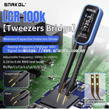 SNAKOL BD2 Smart Compass LCR Digital Bridge Tester One-click measurement for: Resistance, Capacitance, Inductance, Diodes, Voltage