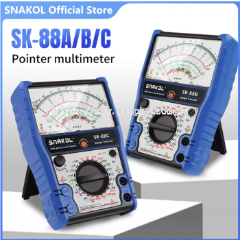 SNAKOL Analog Multimeter Pointer Multimetro DC 10A Current 2500V Voltage Professional Conductive with Protective Coating