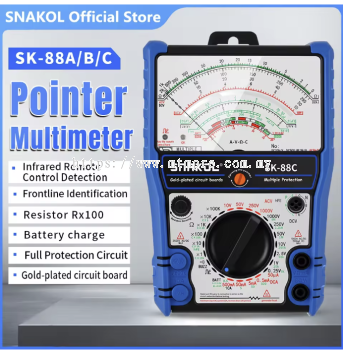 Snakol Professional Pointer Multimeter Analog Multimetro AC/DC 2500V Voltmeter Ammeter Test Resistor Electrician Tool