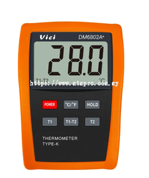 Vici DM6802A+ High Accuracy Dual Temperature Tests, display T1, T2, T1-T2, Max 1300�� range, Data hold