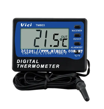 Vici TM803 Fridge Digital Thermometer, High/Low temperature alarm, ��/!	��Adsorption magnet.