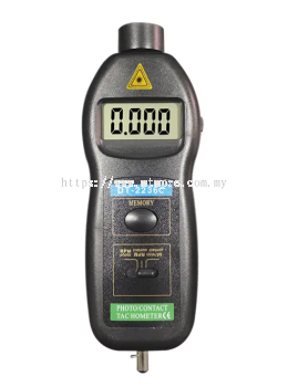 Vici DT-2236C Laser Tachometer RPM contact RPM and Surface Speed Tachometer, Automatically memory Max/Min/Last value, Automatically store data.
