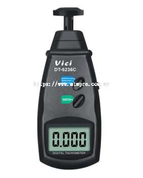 Vici DT-6236C Laser non-contact RPM contact RPM and Surface speed testing Tachometer, Auto memory max/min/last value, Auto store data
