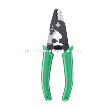 SaivXian Optical fiber stripper Three mouthed eight forceps (green handle)