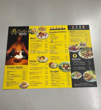 Menu Restaurant Design and Printing