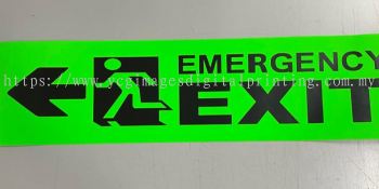 Emergency Exit Sticker Label Printing