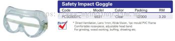 SAFETY IMPACT GOGGLE