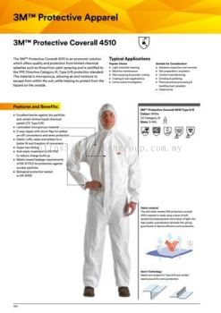 3m 4510 Disposable Coverall