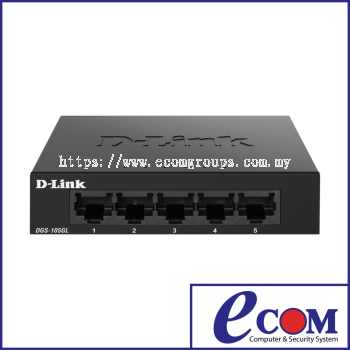 D-LINK 5 Port Gigabit Metal Unmanaged Desktop Switch DGS-105GL
