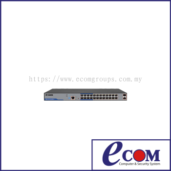 250M 24-Port 1000Mbps PoE Switch with 2 SFP Ports