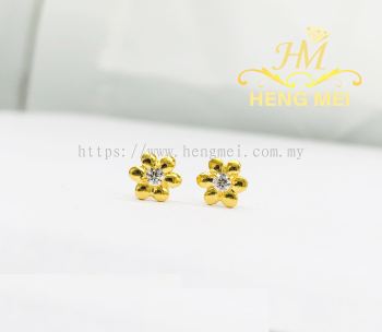 CZ Flower Earring