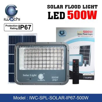Iwachi 500W LED (Body Material PC, Split) Solar Flood Light 