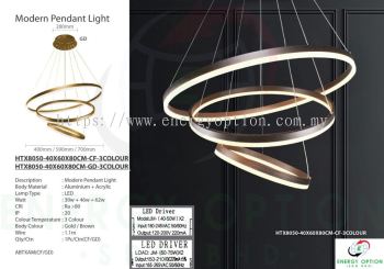 Special Lighting Modern Pendant Light HTX8050 (40x50x80)cm 3COLOUR