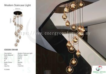 Special Lighting Modern Staircase Light CS5320 15H AB
