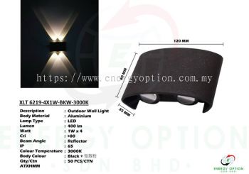 Special Lighting Outdoor Wall Light XLT6219 4X1W BKW 3000K