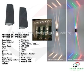 Special Lighting XLT8835 6X1W Wall Light BKW