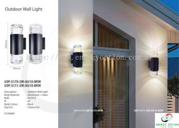 Special Lighting USP 2W Outdoor Wall Light GU10 BKW