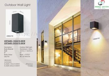 Special Lighting USP3685 Outdoor Wall Light GU10 BKW