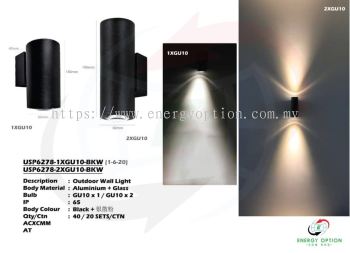 Special Lighting USP6278 Outdoor Wall Light GU10 BKW