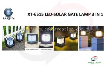 Iwachi XT-6515 LED-Solar Gate Lamp 3 in 1