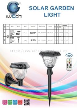 Iwachi LED Solar Garden Light (3503 & 3506)