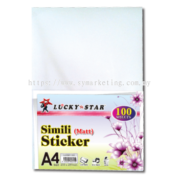 Lucky Star A4 Simili Sticker 100'S