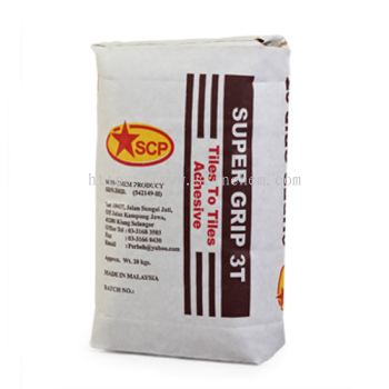 SCP Super-Grip 3T (C2TE) high performance tile adhesive for fixing medium or large format tile and tile-to-tile application. Simen gum berprestasi tinggi untuk melekat jubin saiz sederhana atau besar dan melekat jubin atas jubin lama.