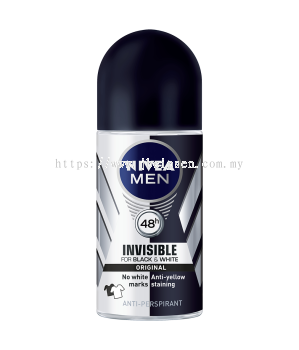 Nivea Men Roll-on Deodorant Invisible Black & White 50ml