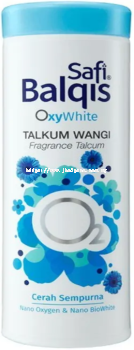 Safi Balqis Oxywhite Blue Talcum Frangrance 90g