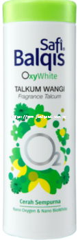 Safi Balqis Oxywhite Talcum Green Frangrance 90g