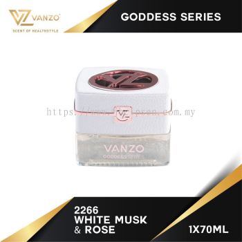 2266 Vanzo Car Perfume Goddess Series 70ml White Musk&Rose