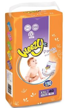 Weezy Disposable Baby Diaper Pants XXL40pcs Jumbo Pack - J.B. Cip Sen Trading Sdn Bhd