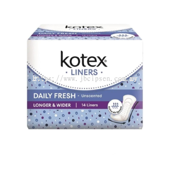 Kotex Liners Daily Fresh Longer & Wide 14’s 1ctn (24units)