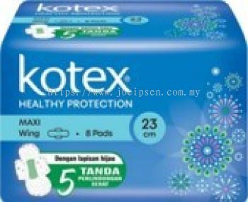 Kotex Healthy Protection Maxi Plus Wing 23cm 8 pads    1 ctn (48units)