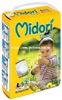 Midori Disposable Baby Diaper Pants L52pcs