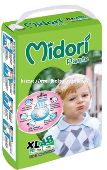 Midori Disposable Baby Diaper Pants XL48pcs