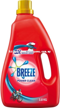 Breeze Detergent Liquid Power Clean 3.8kg