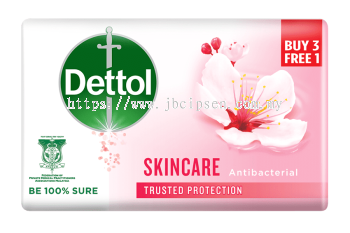 Dettol Bar Soap Skincare 100g 3+1