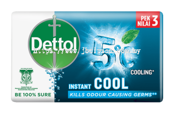 Dettol Bar Soap Cool 65g 3s